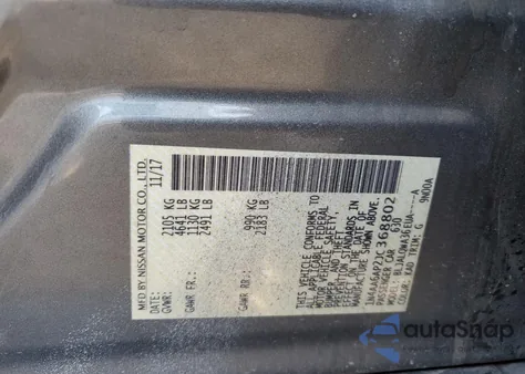 2018 Nissan Maxima 3.5S from USA, damaged, VIN 1N4AA6AP2JC368802